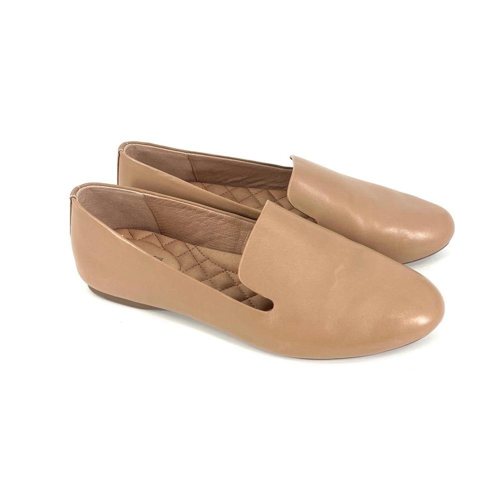 Birdies Nude Tan Leather Slip-On Flats
